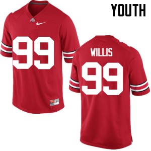 Youth Bill Willis Red Ohio State Football #99 Jersey 582276-550