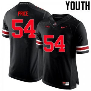 Youth Billy Price Black OSU Buckeyes Football #54 Jersey 183719-107