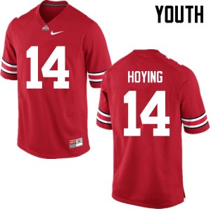 Youth Bobby Hoying Red Ohio State Football #14 Jersey 512404-312