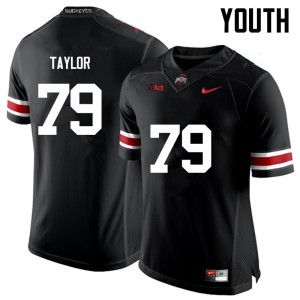 Youth Brady Taylor Black OSU Buckeyes Football #79 Jersey 762956-703