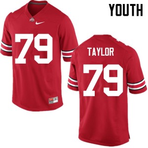 Youth Brady Taylor Red Ohio State Football #79 Jersey 163040-819