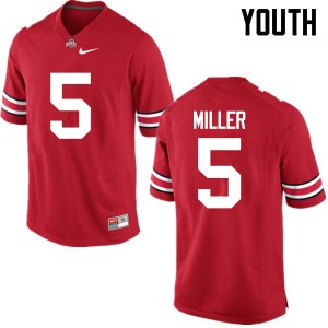 Youth Braxton Miller Red Ohio State Football #5 Jersey 162842-845
