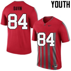 Youth Brock Davin Throwback OSU Buckeyes Football #84 Jersey 233806-182