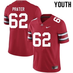 Youth Bryce Prater Red OSU Buckeyes Football #62 Jersey 609962-788