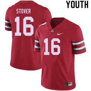 Youth Cade Stover Red Ohio State Buckeyes Football #16 Jersey 403151-530