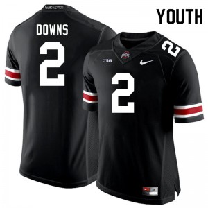 Youth Caleb Downs Black OSU Buckeyes Football #2 Jersey 123051-440