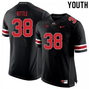 Youth Cameron Kittle Blackout OSU Football #38 Jersey 504291-471