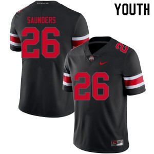 Youth Cayden Saunders Blackout OSU Buckeyes Football #26 Jersey 844235-961