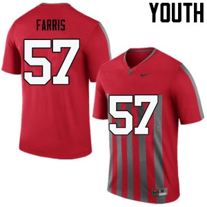 Youth Chase Farris Throwback OSU Buckeyes Football #57 Jersey 302517-569