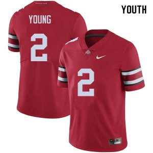 Youth Chase Young Red Ohio State Football #2 Jersey 228552-737