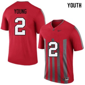 Youth Chase Young Throwback OSU Football #2 Jersey 535524-663