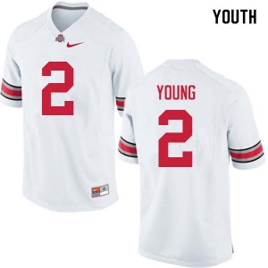 Youth Chase Young White OSU Buckeyes Football #2 Jersey 729432-711
