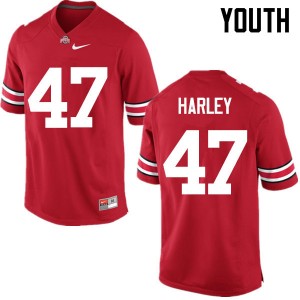 Youth Chic Harley Red Ohio State Football #47 Jersey 646634-513
