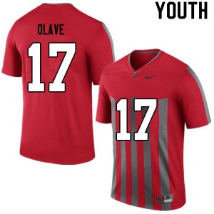 Youth Chris Olave Retro OSU Football #17 Jersey 555204-149