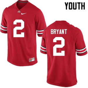 Youth Christian Bryant Red Ohio State Football #2 Jersey 133862-757