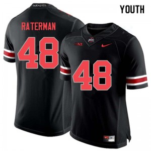 Youth Clay Raterman Blackout Ohio State Buckeyes Football #48 Jersey 819605-643