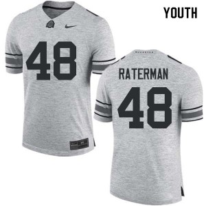 Youth Clay Raterman Gray Ohio State Buckeyes Football #48 Jersey 399119-216