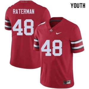 Youth Clay Raterman Red OSU Football #48 Jersey 300852-462