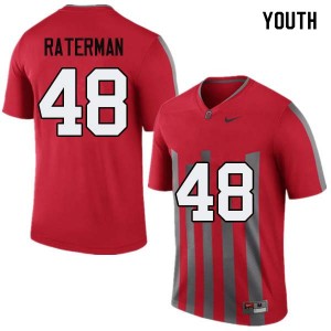 Youth Clay Raterman Throwback OSU Buckeyes Football #48 Jersey 386953-466