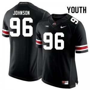Youth Collin Johnson Black Ohio State Football #96 Jersey 133329-824