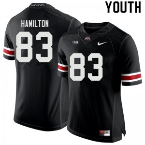 Youth Cormontae Hamilton Black Ohio State Football #83 Jersey 495875-698