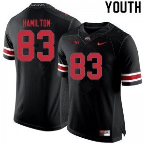 Youth Cormontae Hamilton Blackout OSU Football #83 Jersey 284091-457