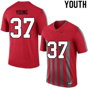 Youth Craig Young Retro Ohio State Football #37 Jersey 693091-541