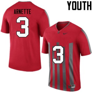 Youth Damon Arnette Throwback OSU Football #3 Jersey 688352-799