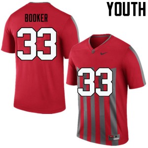 Youth Dante Booker Throwback OSU Buckeyes Football #33 Jersey 203125-484