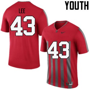 Youth Darron Lee Throwback OSU Buckeyes Football #43 Jersey 207208-871