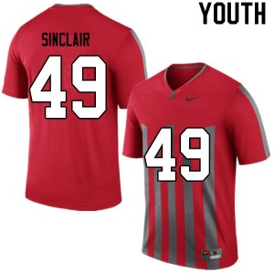 Youth Darryl Sinclair Retro OSU Football #49 Jersey 760359-373