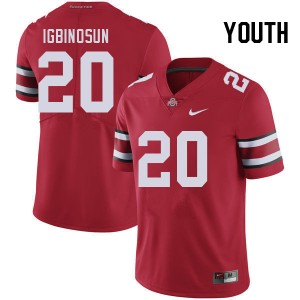 Youth Davison Igbinosun Red OSU Football #20 Jersey 658395-564