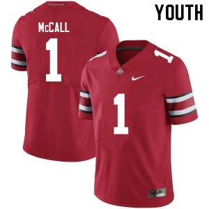 Youth Demario McCall Red Ohio State Football #1 Jersey 894648-555