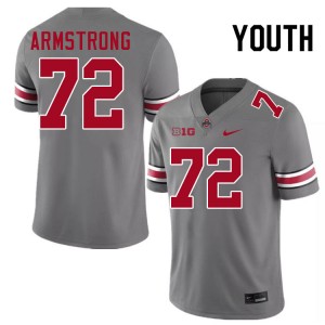 Youth Deontae Armstrong Grey OSU Buckeyes Football #72 Jersey 340690-840