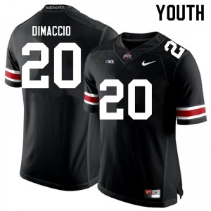 Youth Dominic DiMaccio Black OSU Football #20 Jersey 258433-869