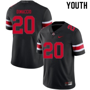 Youth Dominic DiMaccio Blackout OSU Buckeyes Football #20 Jersey 596196-390