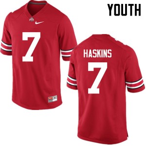 Youth Dwayne Haskins Red Ohio State Buckeyes Football #7 Jersey 947667-693