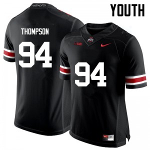 Youth Dylan Thompson Black Ohio State Football #94 Jersey 584358-366