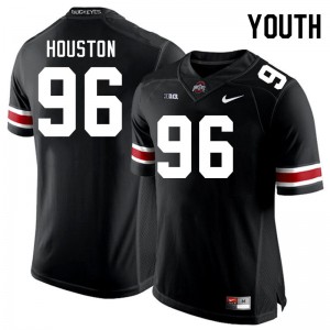 Youth Eddrick Houston Black Ohio State Football #96 Jersey 610422-541