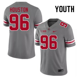Youth Eddrick Houston Grey OSU Buckeyes Football #96 Jersey 262629-131