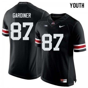 Youth Ellijah Gardiner Black Ohio State Football #87 Jersey 381690-844