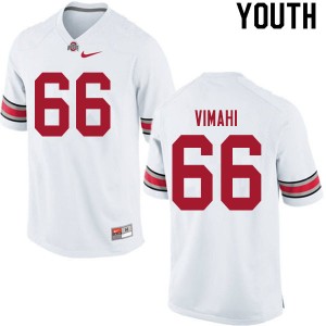 Youth Enokk Vimahi White OSU Buckeyes Football #66 Jersey 837022-423