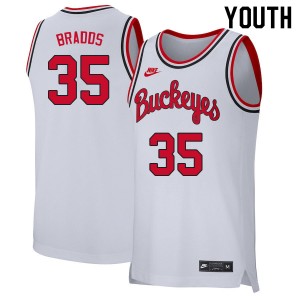 Youth Gary Bradds Retro White OSU Basketball #35 Jersey 517974-104