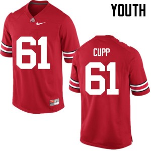Youth Gavin Cupp Red OSU Buckeyes Football #61 Jersey 349219-202