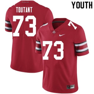 Youth Grant Toutant Red Ohio State Buckeyes Football #73 Jersey 912639-892