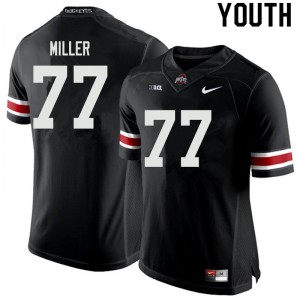 Youth Harry Miller Black Ohio State Football #77 Jersey 662363-199