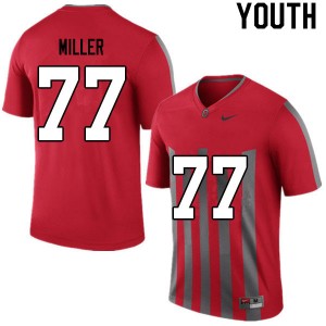 Youth Harry Miller Retro Ohio State Football #77 Jersey 162433-690