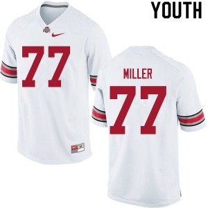 Youth Harry Miller White Ohio State Buckeyes Football #77 Jersey 488309-998