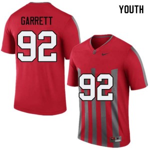 Youth Haskell Garrett Throwback Ohio State Football #92 Jersey 747550-983