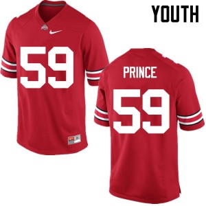 Youth Isaiah Prince Red Ohio State Football #59 Jersey 892946-901
